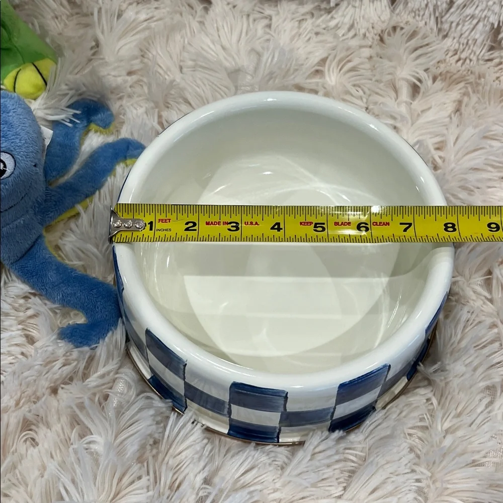 🎉Host Pick 2x🎉MacKenzie-Childs Large Royal Check Pet Dish